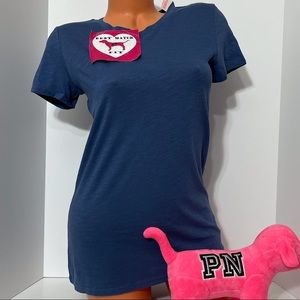 Victoria’s Secret PINK XS S 100% Cotton Logo T-shirt Crewneck
